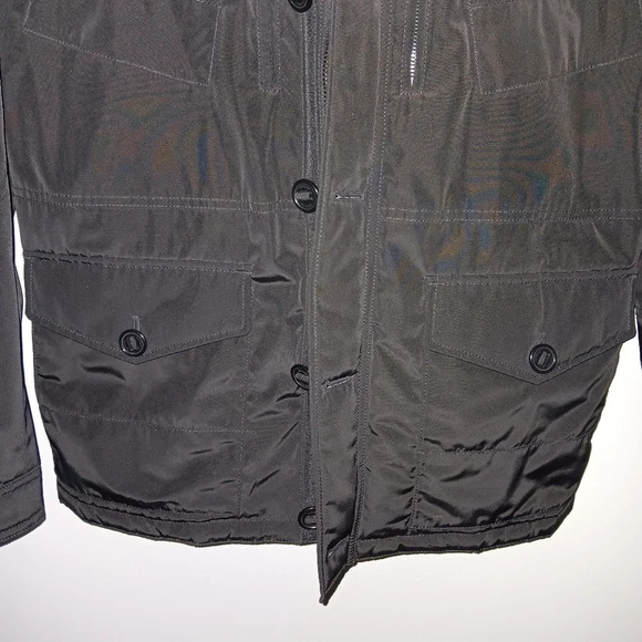 Express women's sample chores work barn jacket coat size M black with po… - Picture 3 of 12